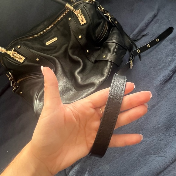 Rebecca Minkoff black leather Regan Satchel - Picture 7 of 8